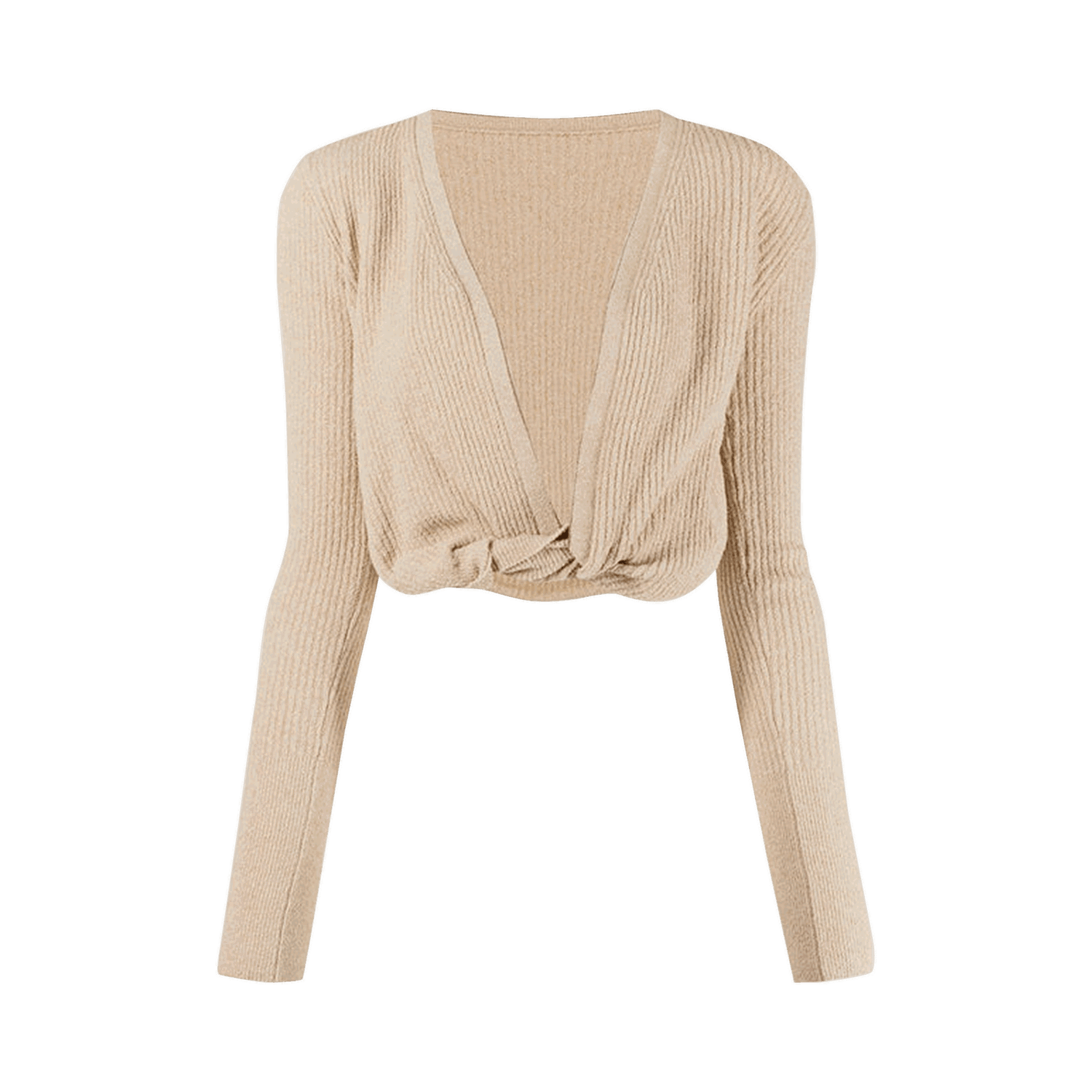 Тениска Jacquemus Le Gilet Noue Top Бежово | 211KN402 2006 150, 0