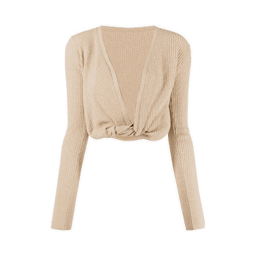 Тениска Jacquemus Le Gilet Noue Top Бежово | 211KN402 2006 150, 0