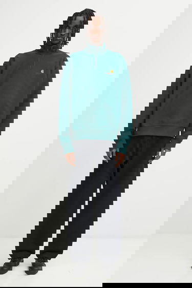 Суитчър Carhartt WIP Half Zip American Script Sweatshirt Зелено | I027014.05AXX, 4