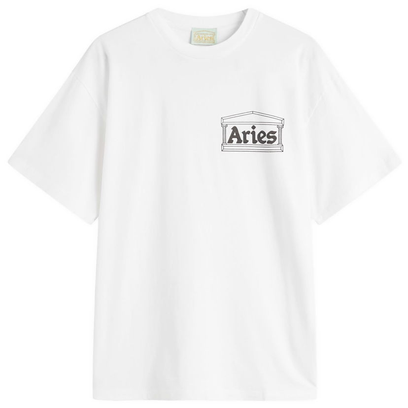Тениска Aries Aries Temple T-Shirt, Size Large Бяло | AR60000-WHT