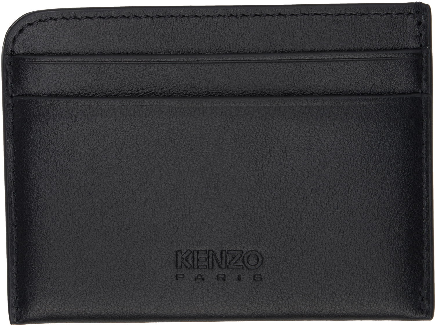 Портфейл KENZO Kenzo Paris 'Kenzo Varsity' Leather Card Holder Черно | FF55PM600L46, 1