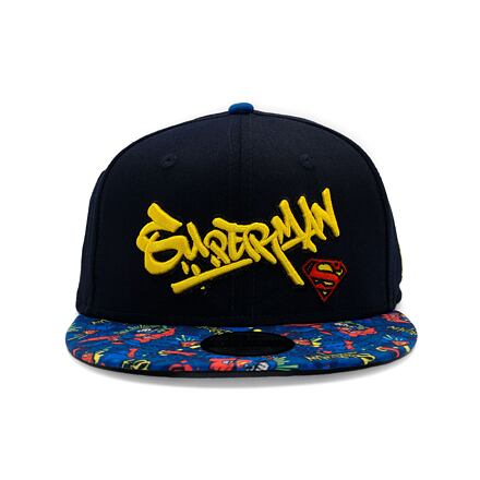 Шапка с козирка New Era Warner Bros Superman 9FIFTY Snapback Cap (52-54 cm) Тъмно синьо | 60595402, 1