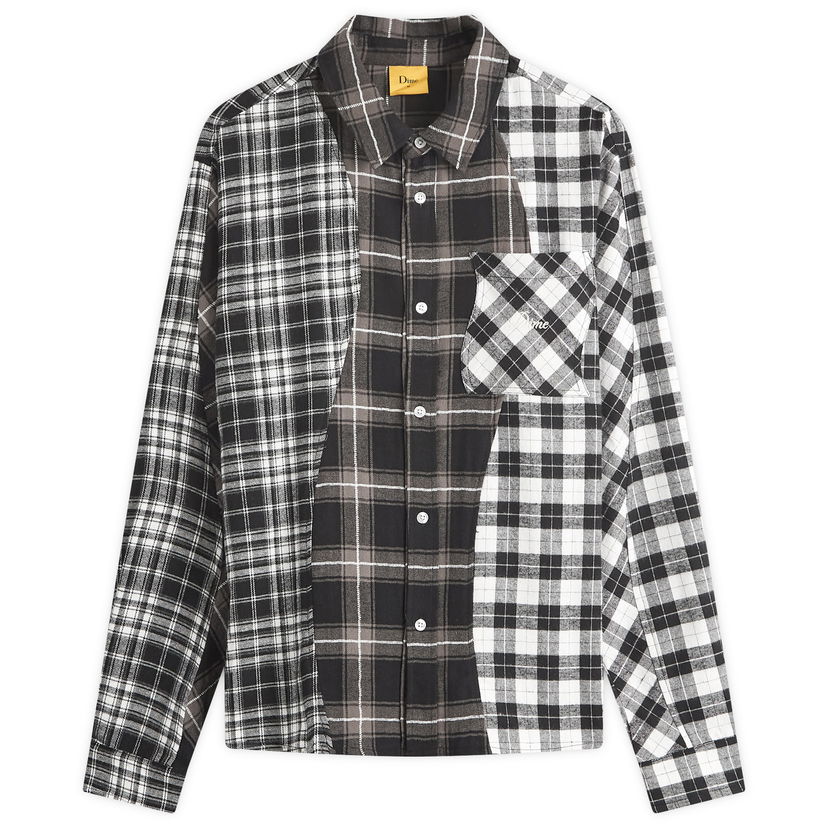 Риза Dime Triple Plaid Shirt Черно | DIMEHO249BLK