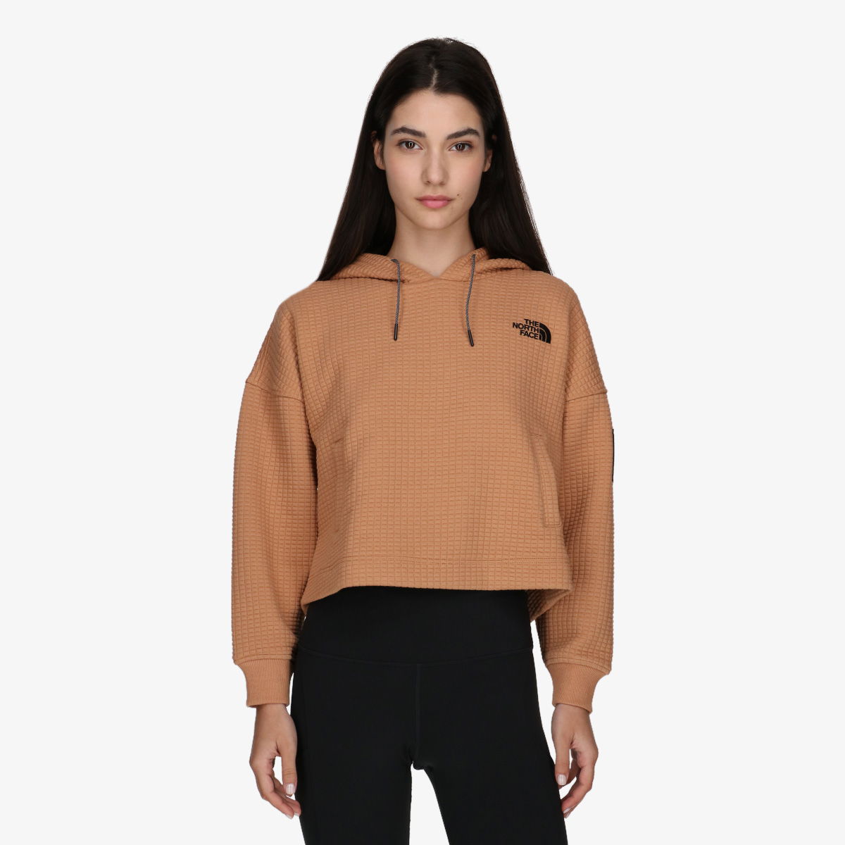 Суитчър The North Face Mhysa Cropped Textured Hoodie Бежово | NF0A823KN151, 0