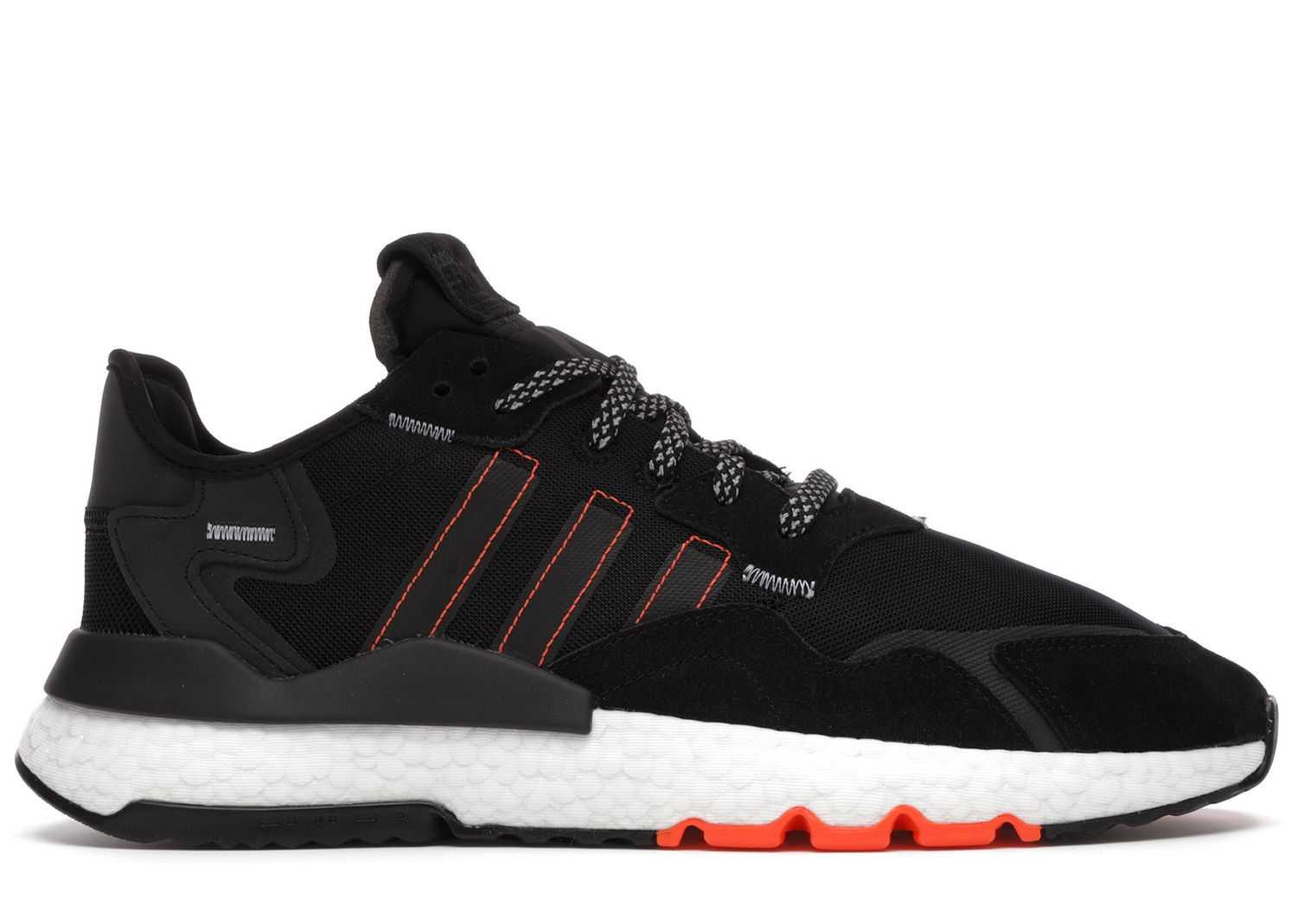 Кецове и обувки adidas Originals Nite Jogger Core Black Solar Orange Черно | FW0187, 0