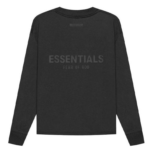 Суитчър Fear of God Essentials Long Sleeve Tee Черно | FOG-SS21-559