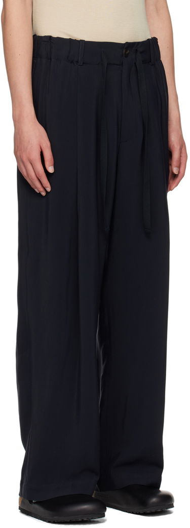 Панталони Studio Nicholson Studio Nicholson Noam Pleated Trousers Тъмно синьо | NOAM SNM - 1186, 1