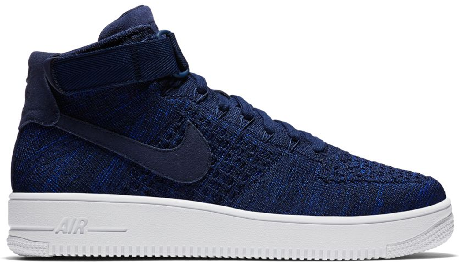 Кецове и обувки Nike Air Force 1 Ultra Flyknit Mid College Navy Черно | 817420-401, 0