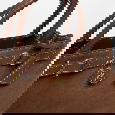 Голяма пазарска чанта Tommy Hilfiger American Icon Le Legacy Mini Tote Suede Кафяво | AW0AW18202 GV0, 4