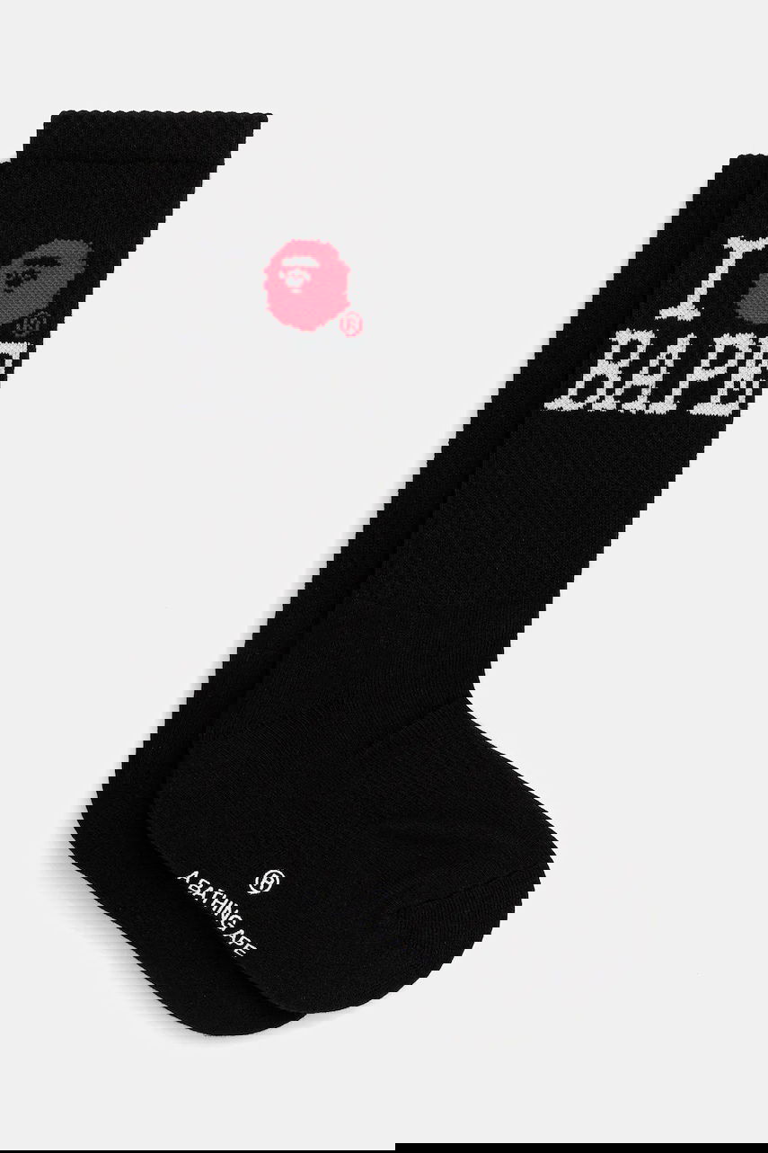 Чорапи BAPE A Bathing Ape Ilove Bape Socks Черно | 1K80184004, 0