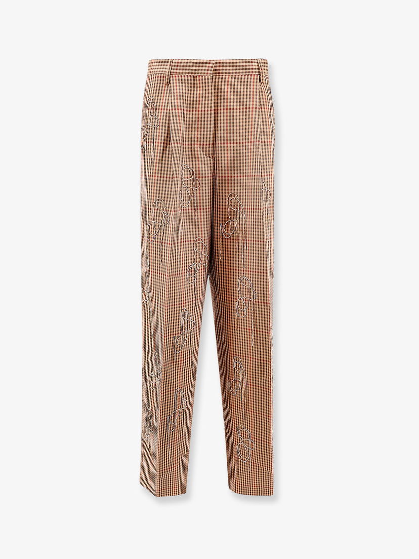 Панталони Dries Van Noten Patterned Trousers Кафяво | 2420109159048701