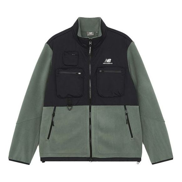 Яке New Balance Colorblock Polar Fleece Jacket Зелено | 6DB42133-KH