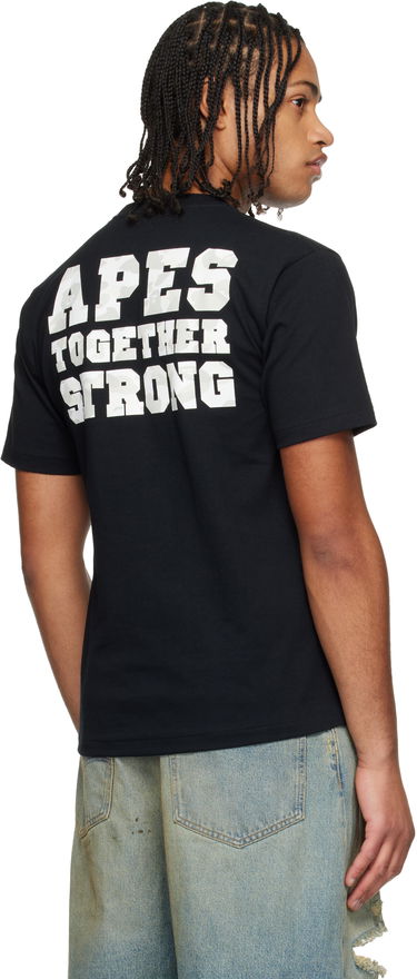 Тениска BAPE College Logo T-shirt Черно | 001TEL801028M, 2