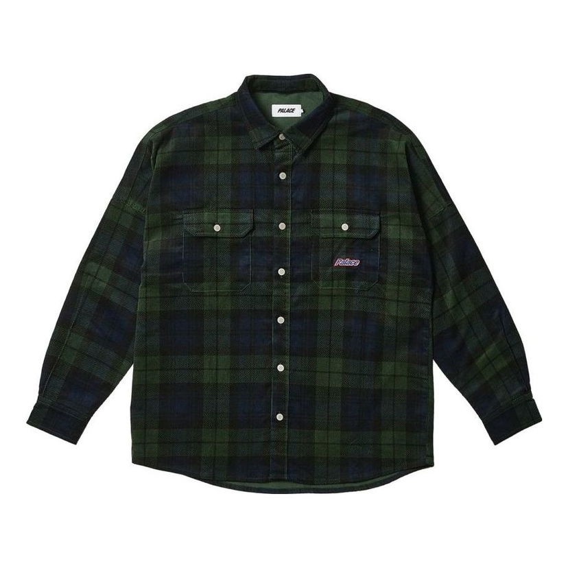 Риза Palace Corduroy  Shirt Зелено | P25SHT043