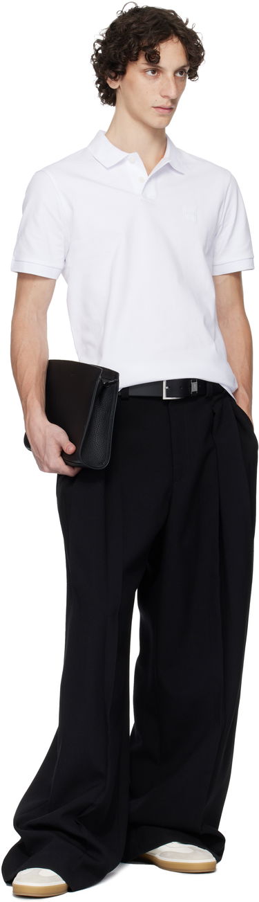 Портфейл BOSS BOSS Pebble-Grained Leather Wristlet Pouch Черно | 50548170, 3