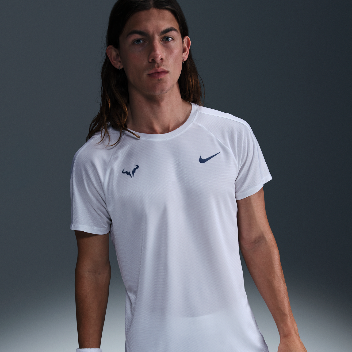 Тениска Nike Dri-FIT Rafa Challenger Short Sleeve Tennis T-Shirt Бяло | DV2887-101, 0