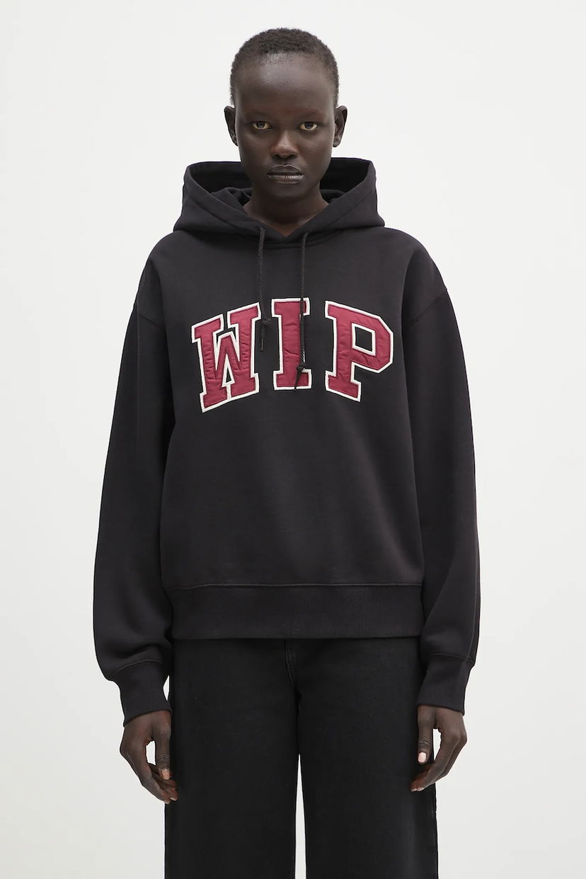 Суитчър Carhartt WIP Hooded WIP Appliqué Hoodie Черно | I034719.89XX