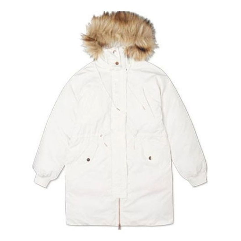 Парка Converse Long Down Parka With Hood Бяло | 10019430-A01