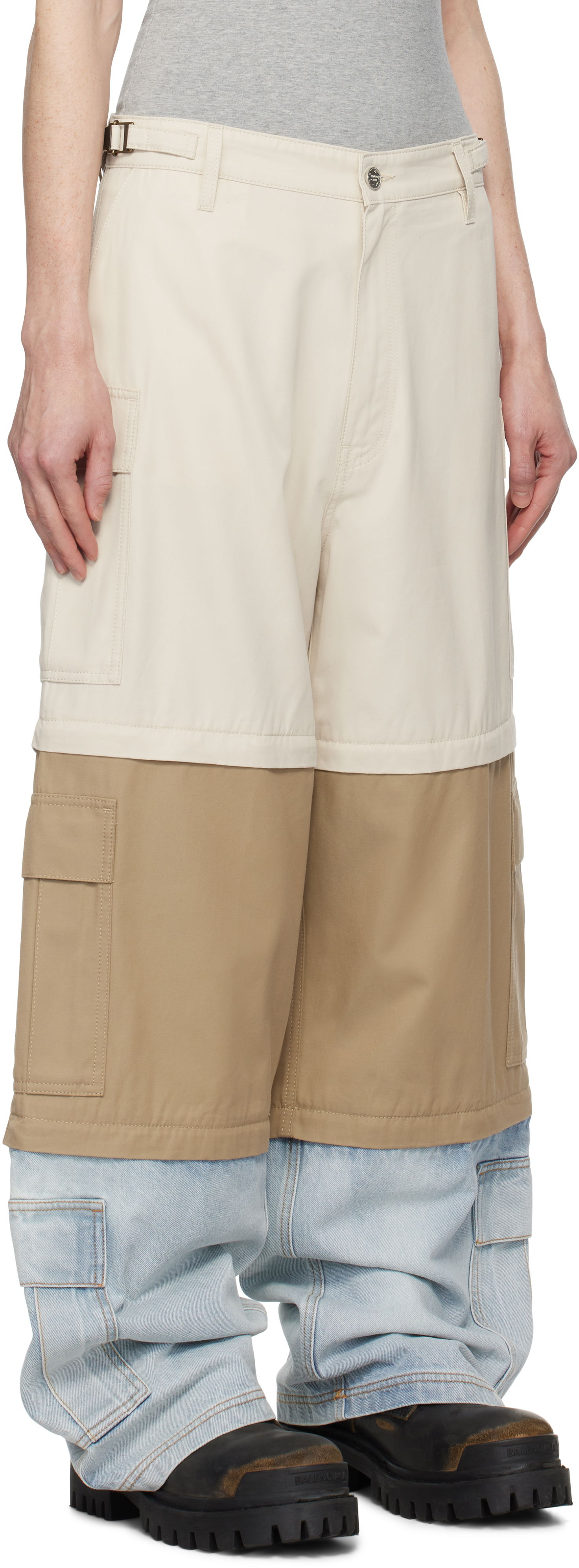 Карго панталони VETEMENTS Vetements Deconstructed Triple Cargo Pants Многоцветен | UA66PA510S, 1