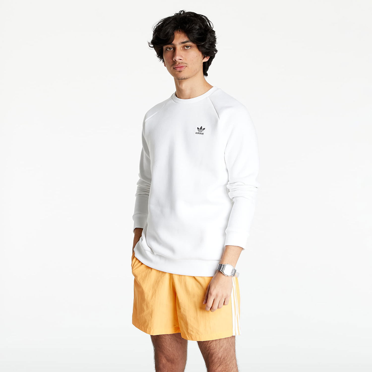Суитчър adidas Originals Essential Crew Бяло | h34644, 0