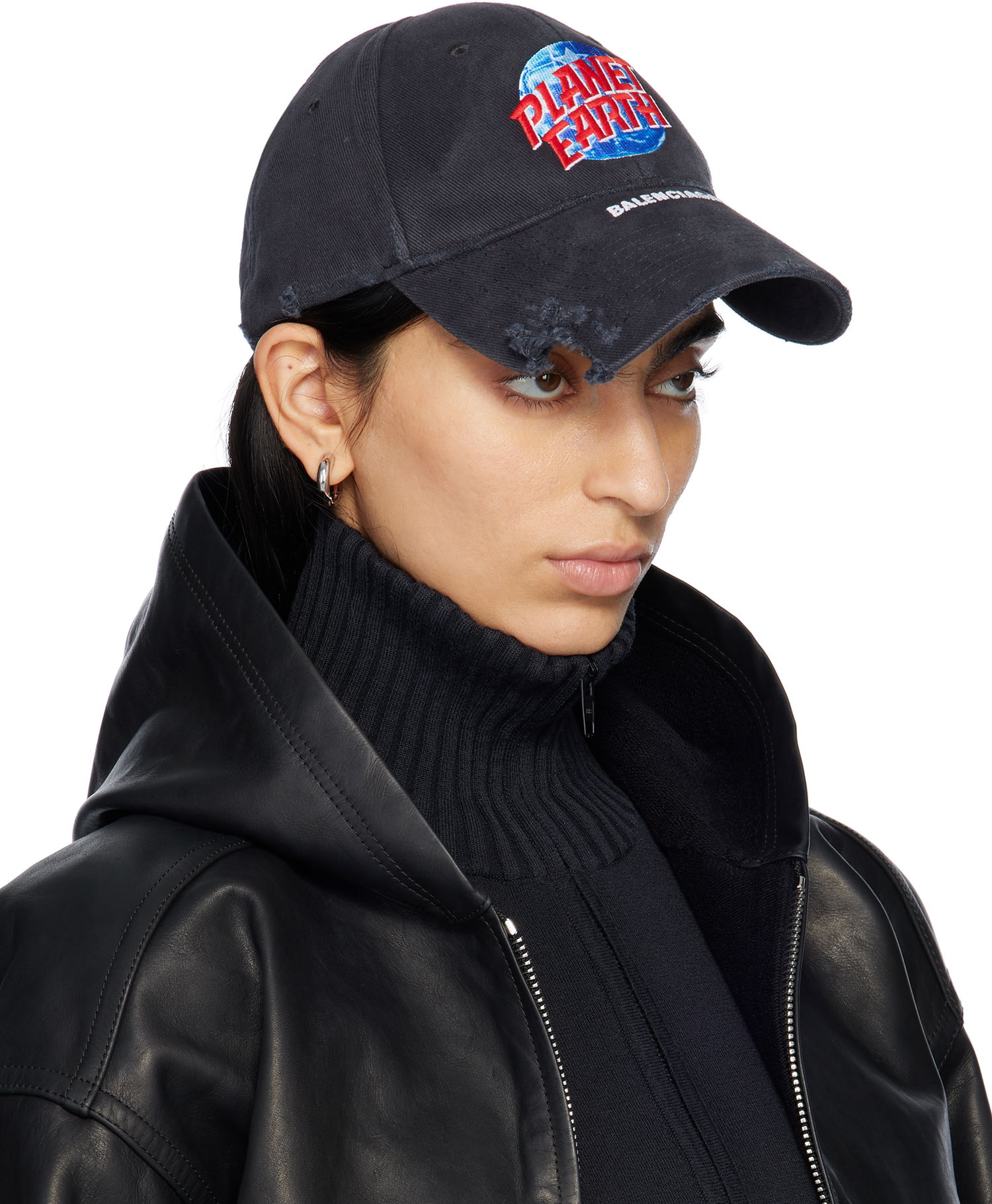 Шапка с козирка Balenciaga 'Planet Earth' Cap Черно | 808870 410B2, 1