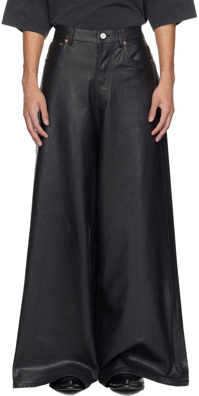 Baggy Leather Pants