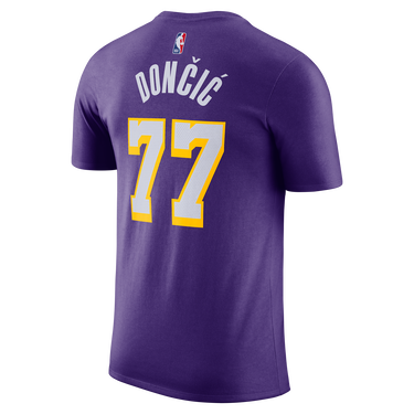 Тениска Nike Los Angeles Lakers Essentials NBA Statement Cotton T-Shirt Лилаво | HV6272-505, 1
