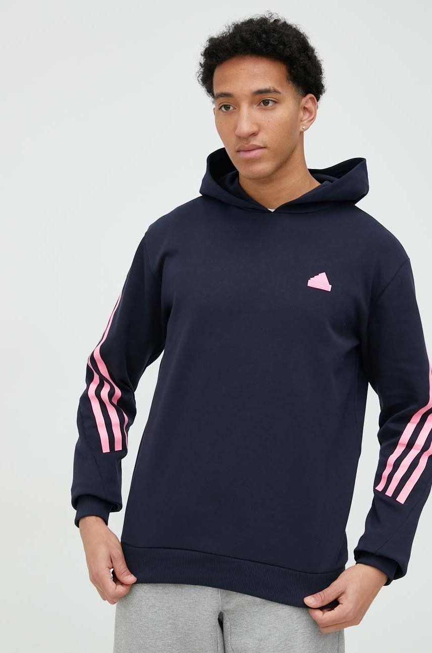 Суитчър adidas Originals Navy Blue Hoodie with Print Тъмно синьо | HY3397, 0
