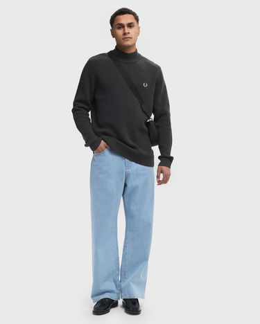 Пуловер Fred Perry Lambswool Mock Neck Jumper Черно | K8560-297, 1