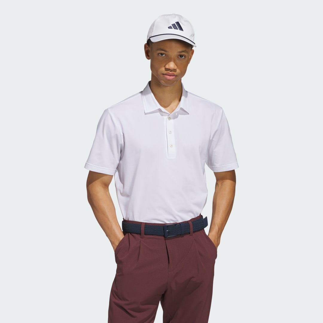 Поло тениска adidas Performance Ultimate365 Twistknit Tour Golf Polo Shirt Бяло | JF4852, 0