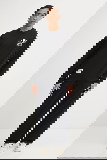 Суитчър AAPE by A Bathing Ape Aaper Crew Neck Sweatshirt Черно | AAPSWMC366XXP, 4