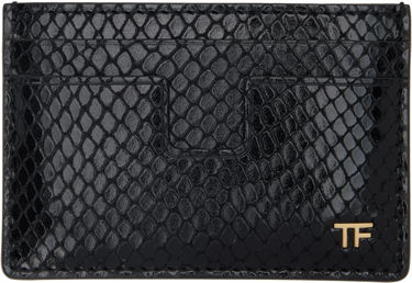 Портфейл Tom Ford TOM FORD Printed Python Card Holder Черно | YM232-LCL471G, 0