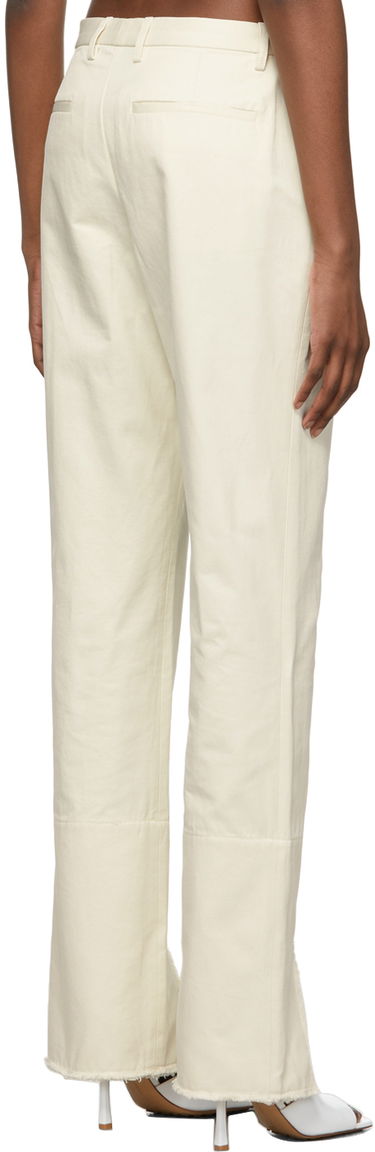 Панталони Dion Lee Split Frayed Trousers Бяло | C2028R22, 2