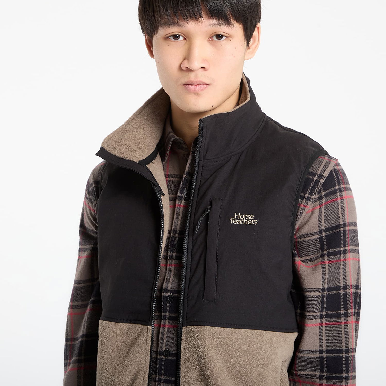 Жилетка Horsefeathers Duval Fleece Vest Бежово | TM084B, 1