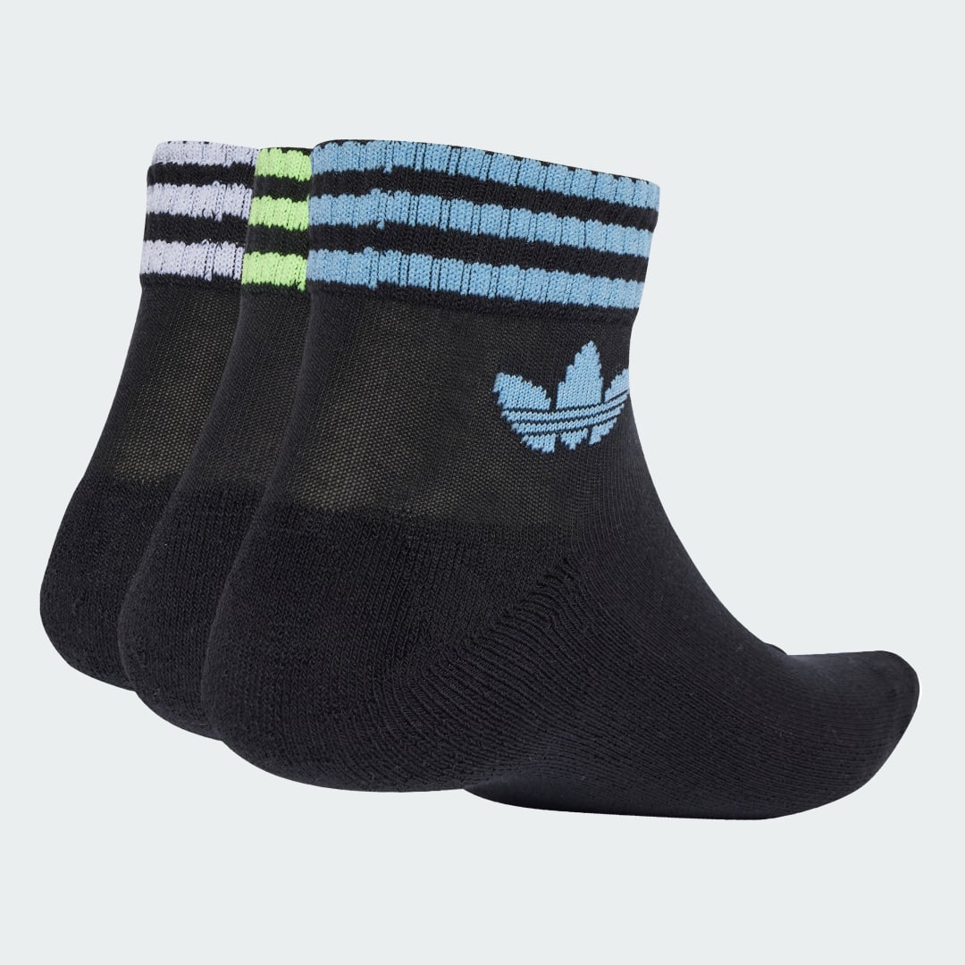 Чорапи adidas Performance 3-Stripes Ankle Socks - 3 Pairs Черно | JV7440, 0