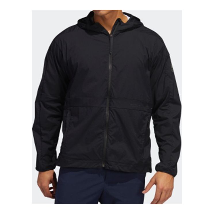 Ветровка adidas Originals Woven Hooded Windproof Jacket Черно | FT2783