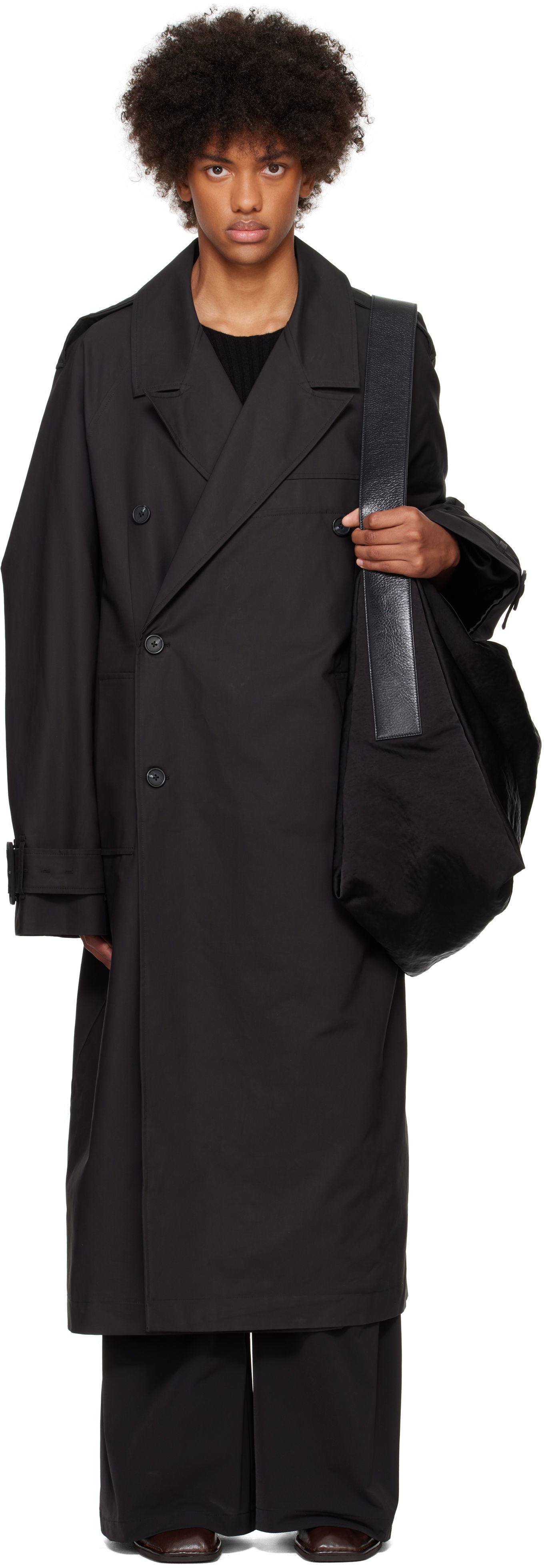 Тренчкот Entire Studios Wellington Coat Черно | ES2638BL, 0