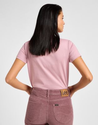 Тениска Lee Small Logo T-Shirt Розово | 112355197, 0