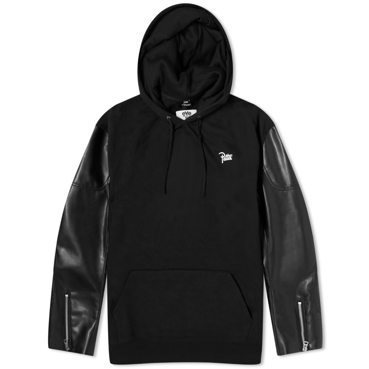 Суитчър Junya Watanabe Junya Watanabe MAN x Patta Contrast Sleeve Hoodie Черно | WM-T904-100-1, 0