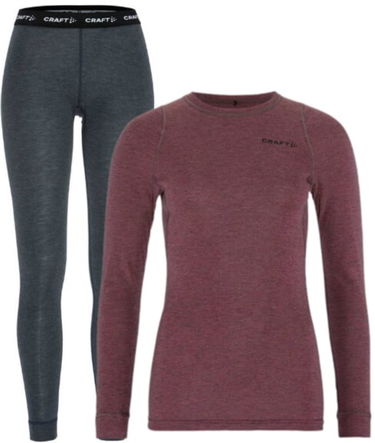 Чорапи Craft Craft Core Merino Wool Base Layer Set Бургунди | 1909710-744200, 0