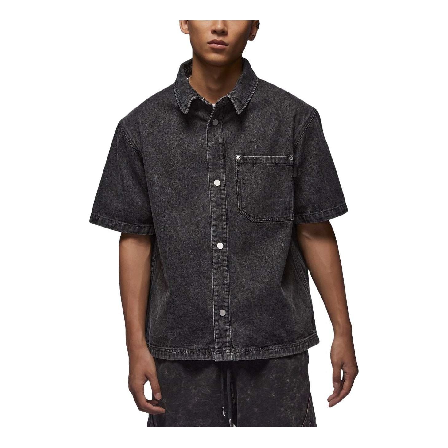 Риза Jordan Denim Shirt Черно | FZ2132-010, 0