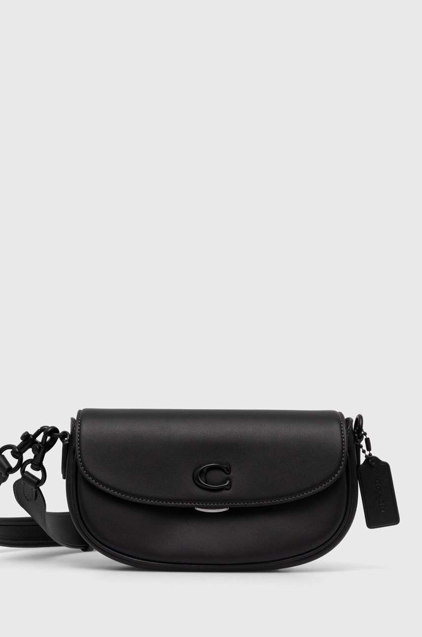 Чанта през рамо Coach Emmy 23 Leather Shoulder Bag Черно | CR667