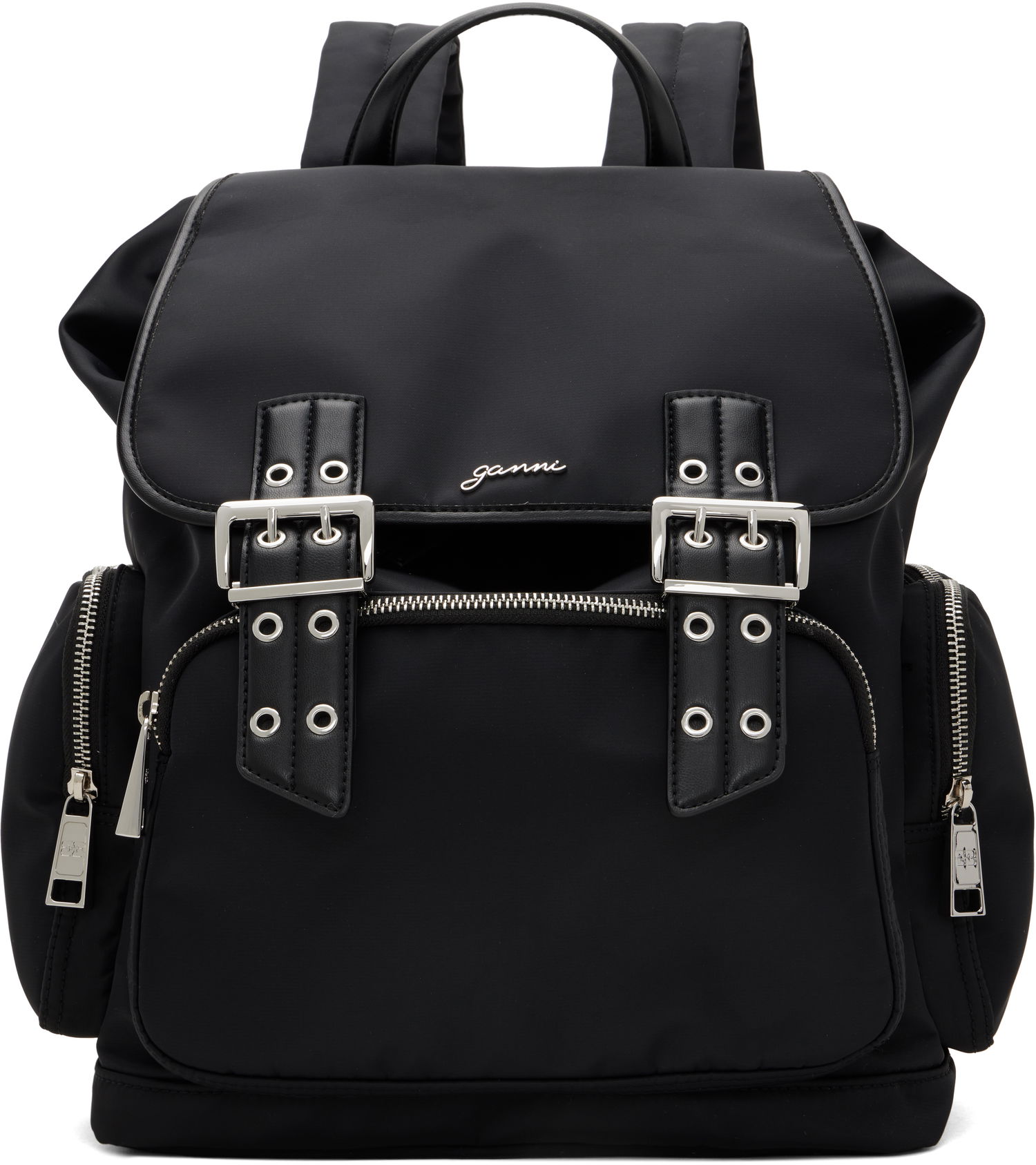 Раница GANNI GANNI Bucky Nylon Backpack Черно | A6526, 0