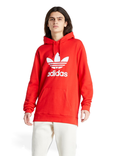 Суитчър adidas Originals Trefoil Hoodie Червено | HE9500