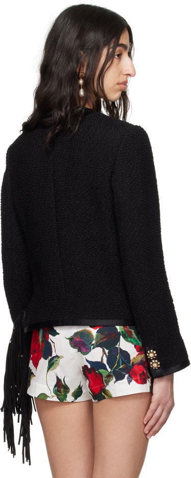 Яке Dolce & Gabbana Dolce&Gabbana Cropped Single-Breasted Jacket Черно | F27DAZ FU3JL, 2