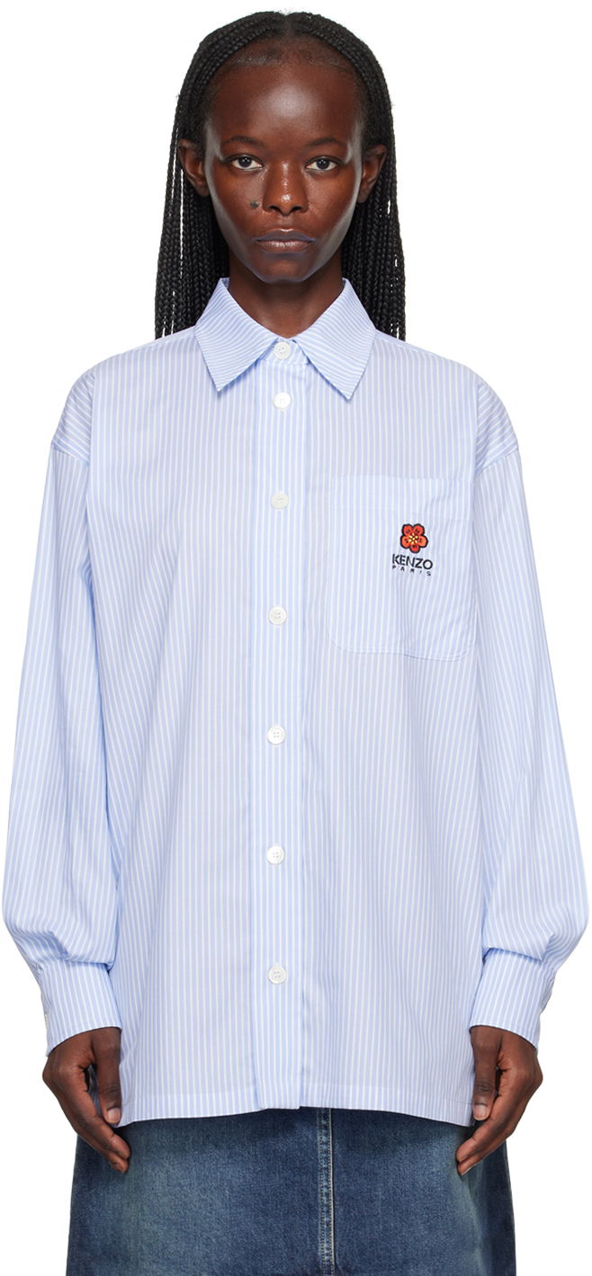 Риза KENZO Paris Boke Flower Shirt Синьо | FD62CH0919LM, 0
