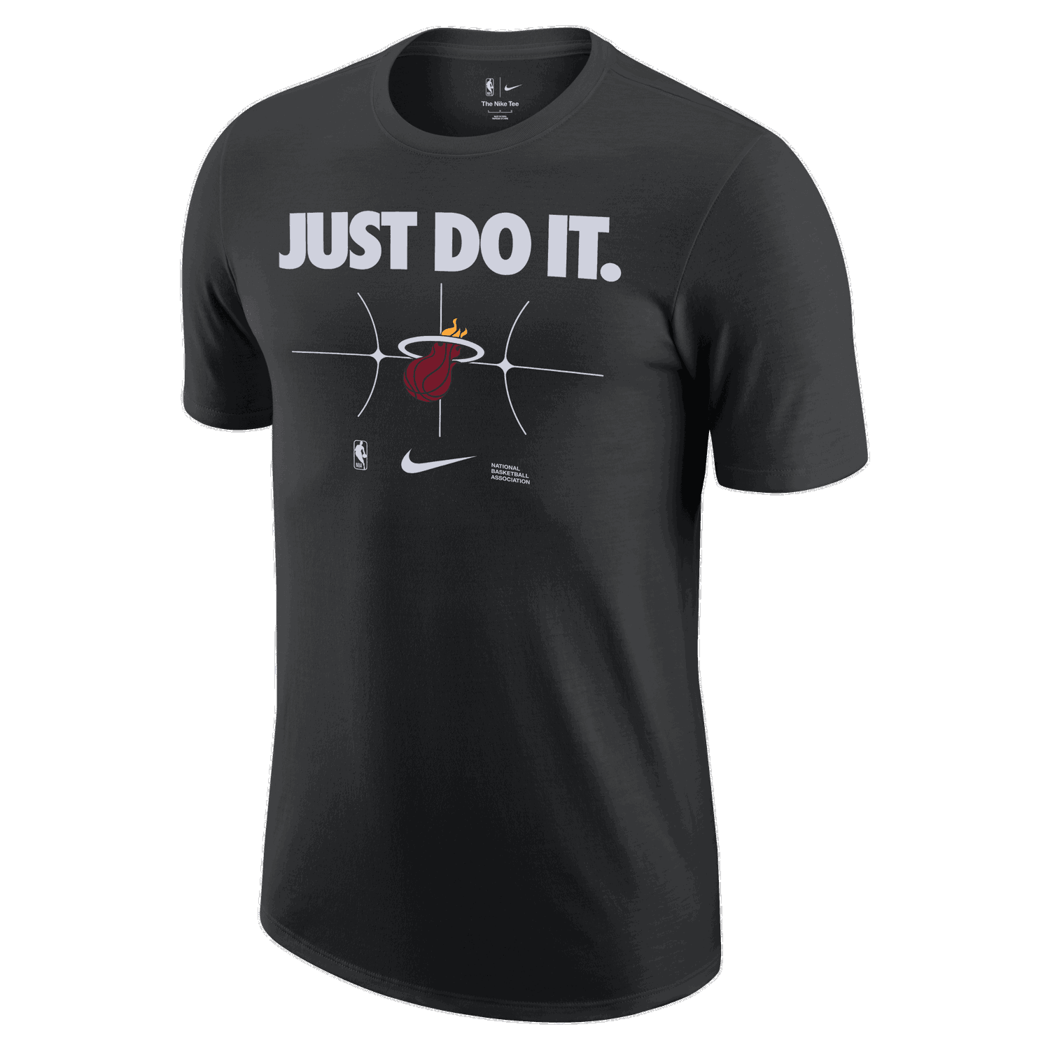 Тениска Nike NBA MIAMI HEAT ESSENTIAL JUST DO IT T-SHIRT, black Черно | FQ6286-010, 1