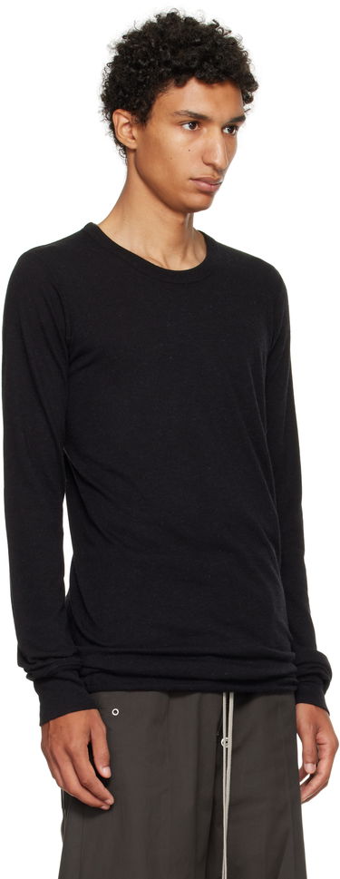 Тениска Rick Owens Concordians Basic Long Sleeve T-shirt Черно | RU02E1252 JR, 1