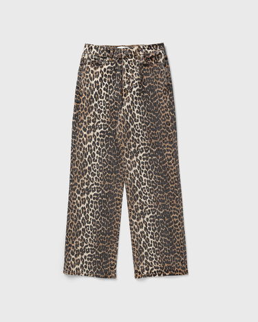 Дънки GANNI Print Denim Izey Кафяво | J1527-943, 0