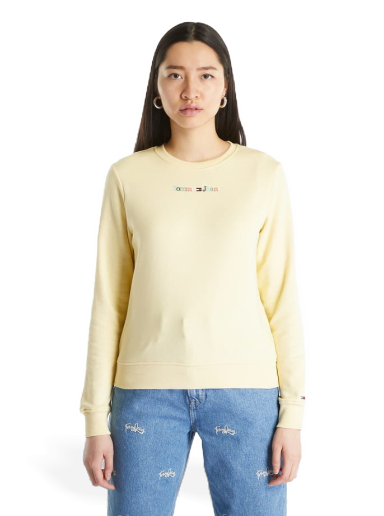 Regular Color Serif Sweatshirt